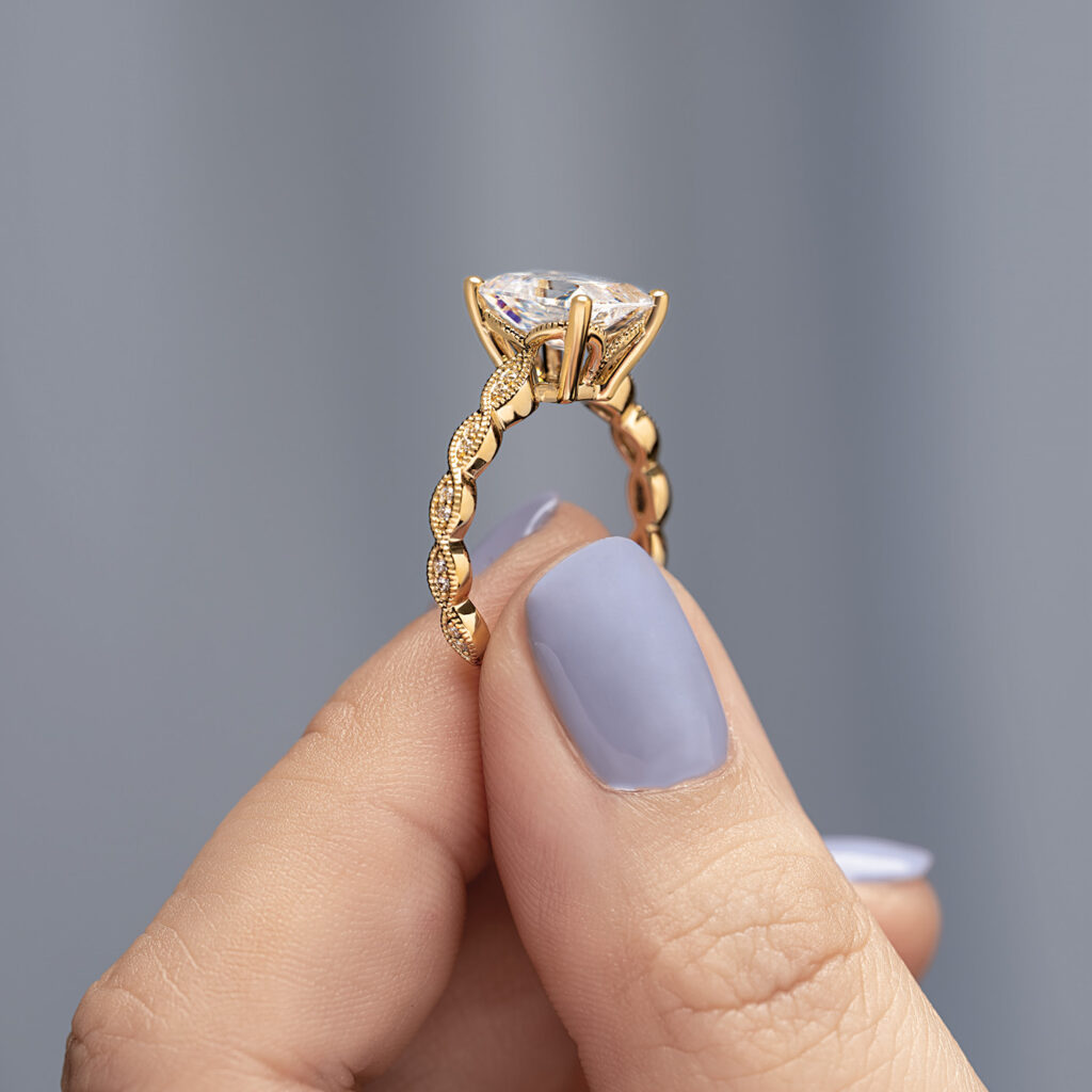 vintage inspired engagement ring