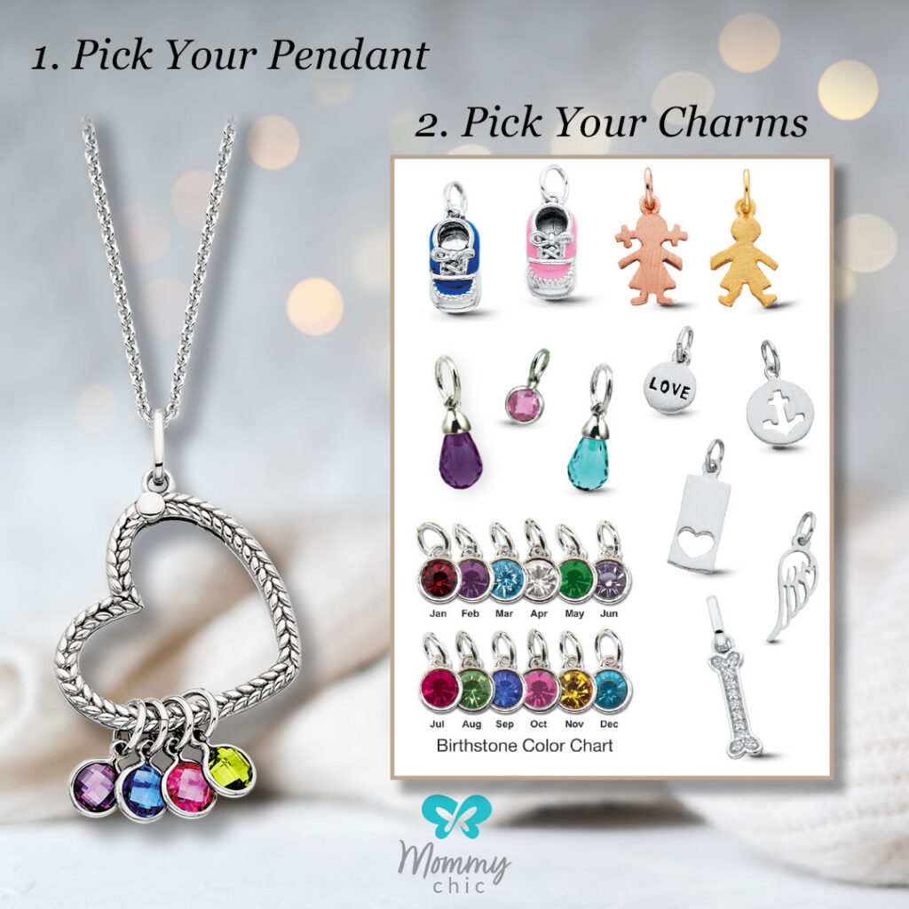 step 1. pick your pendant
step 2. pick your charms