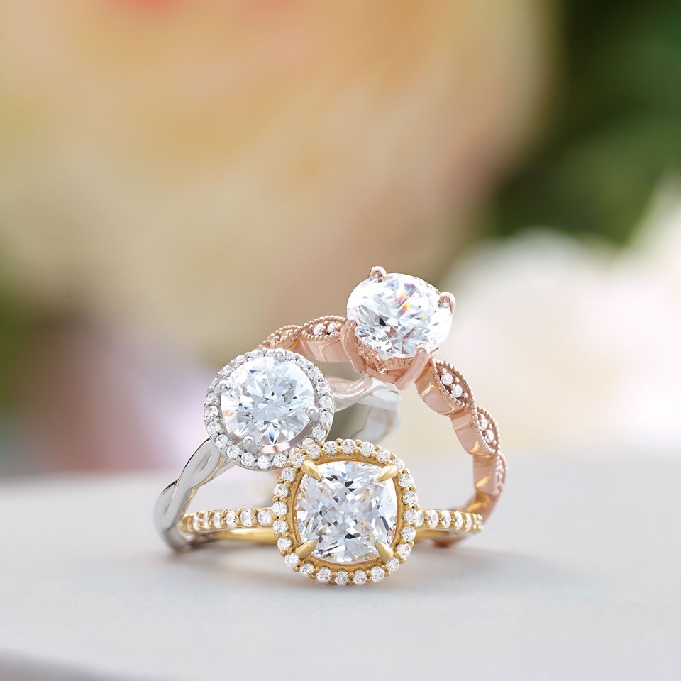 Shimmering Diamond Engagement Rings