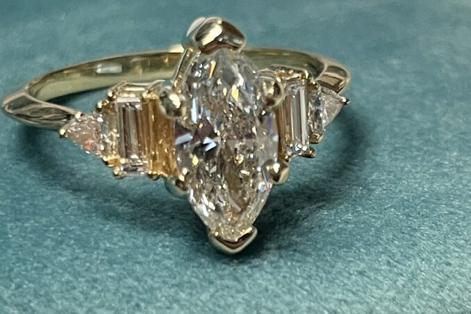 Unique custom engagement ring design